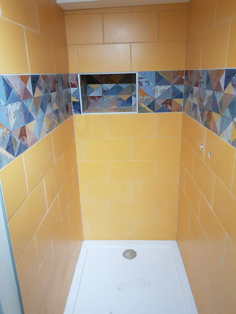 Faïence, pose de douche