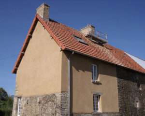 Ravalement façade, pose enduit terre