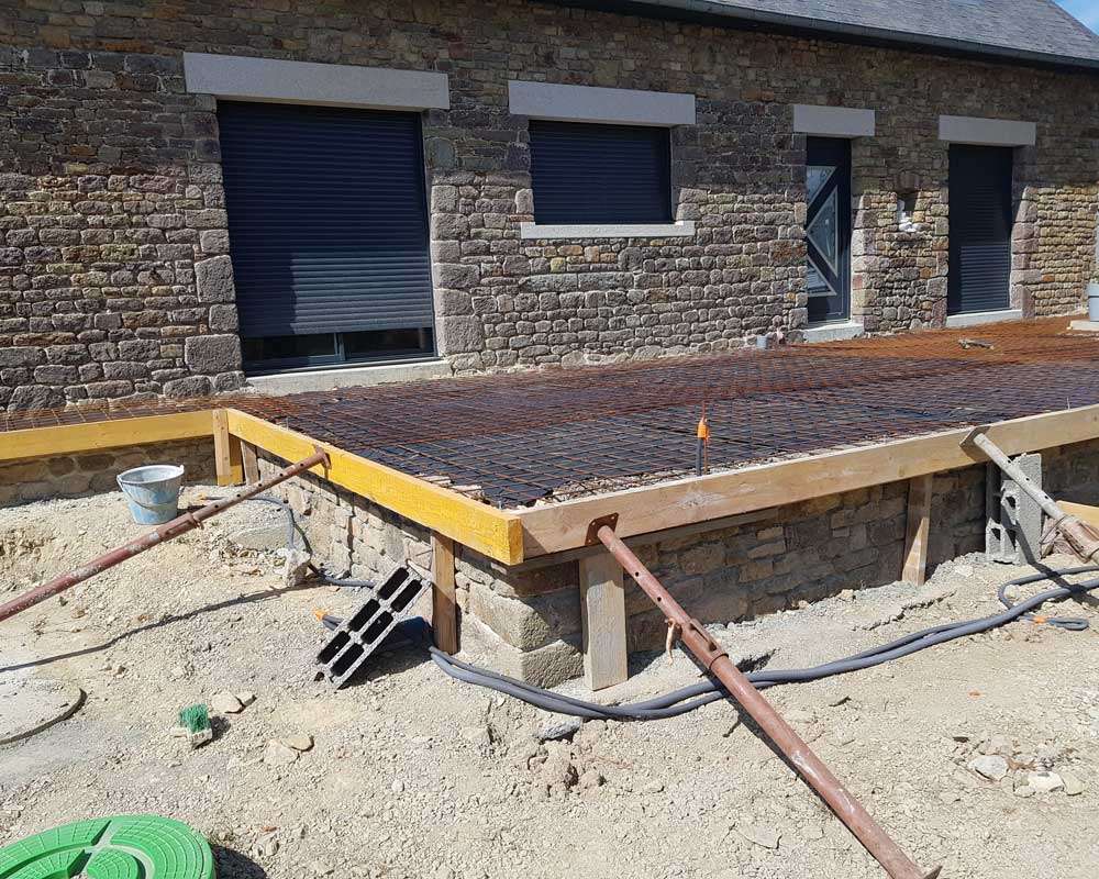 Terrasse béton
