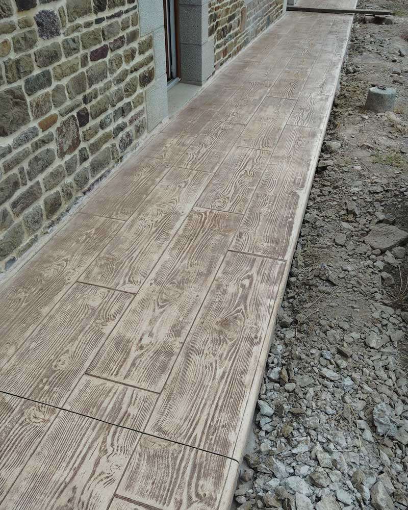Béton imprimé