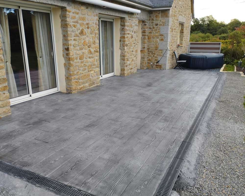 Béton imprimé