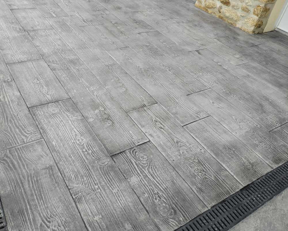 Béton imprimé