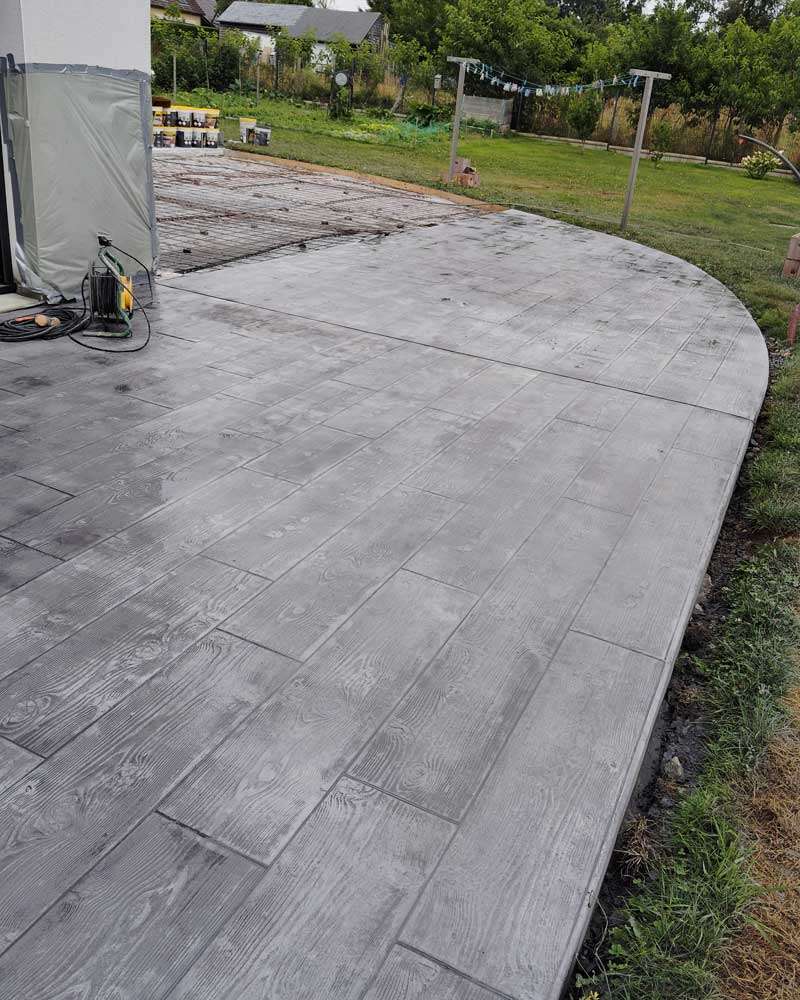 Béton imprimé