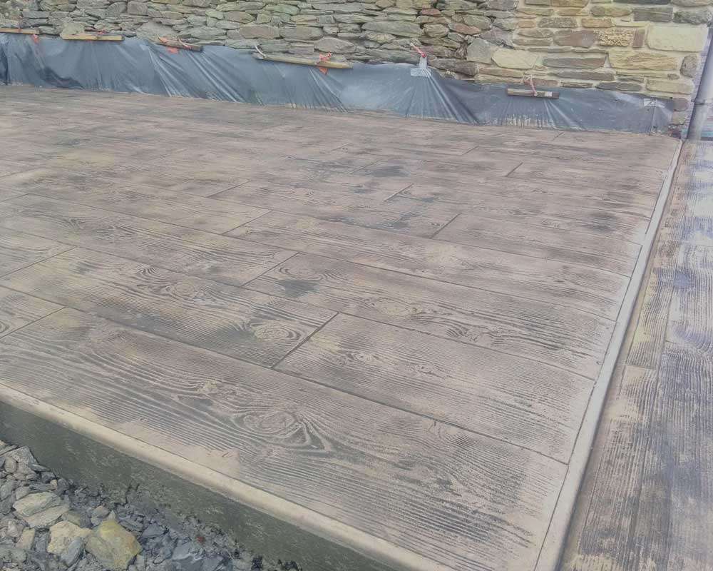 Béton imprimé